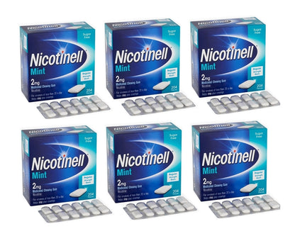 Nicotinell Mint Gum 2mg 204 Pieces Expiry 07-2026