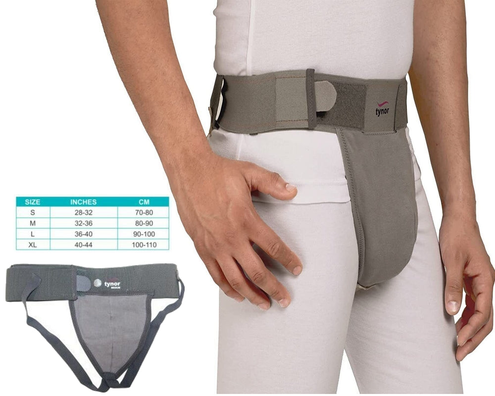 Scrotal Support, Adjustable waist band Controlled compression to scrotum Tynor