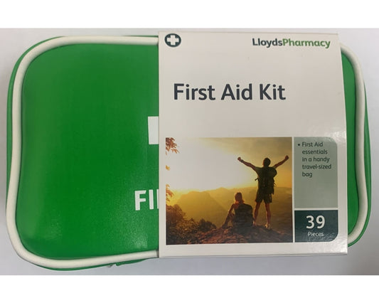 First Aid Kit 39 Pieces of first aid products for home or travel Lloyds Pharmacy