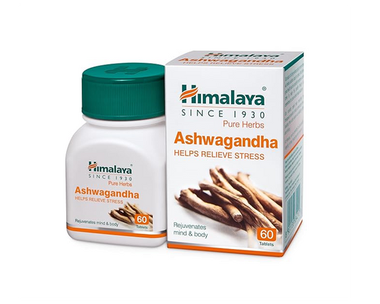 Himalaya Ashvagandha Tablet 60 Wellness Stress Relief Supplement Rejuvenates Mind & Body